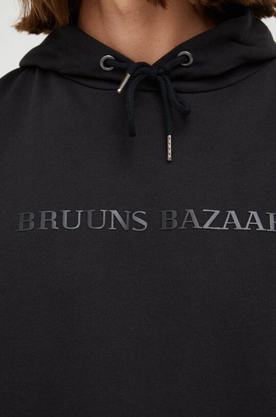 Bruuns Bazaar hanorac de bumbac BBM1278 negru
