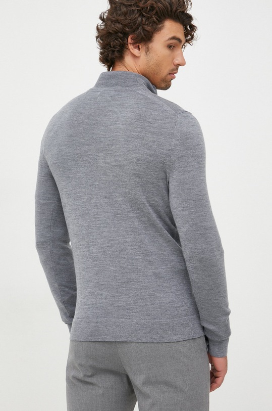 Odzież Calvin Klein sweter wełniany K10K110421.9BYY szary