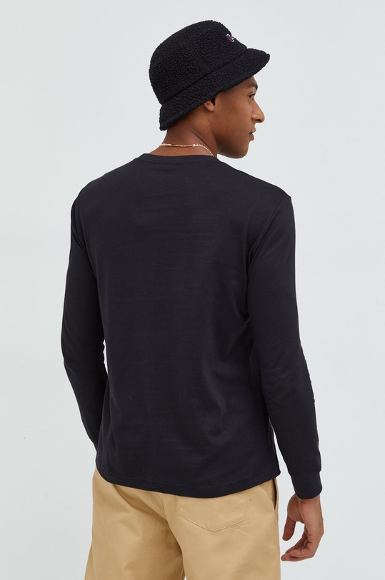 Oblečení Bavlněné tričko s dlouhým rukávem Champion 217868 černá
