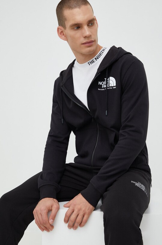 The North Face bluza bawełniana bawełna czarny NF0A7X1UJK31