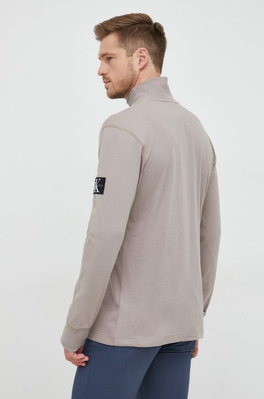 Oblečení Bavlněné tričko s dlouhým rukávem Calvin Klein Jeans J30J321705.9BYY béžová