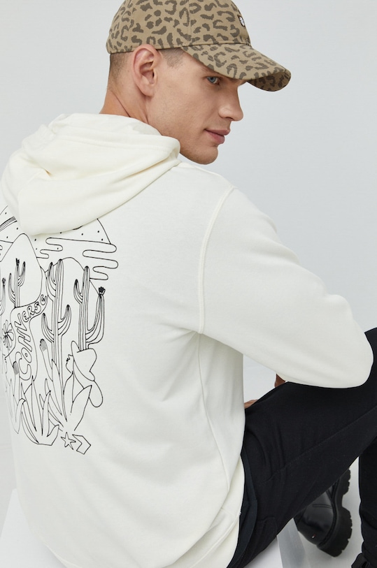 Converse bluza z kapturem beżowy 10023996.A02