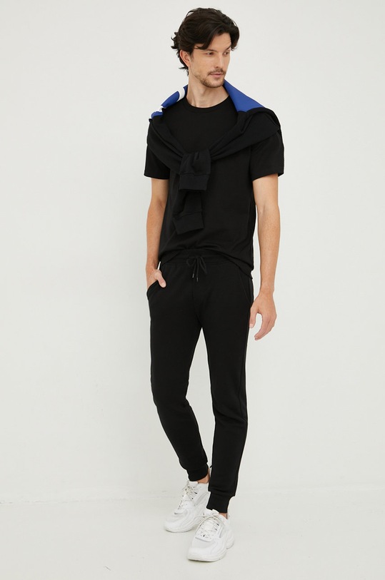 United Colors of Benetton bluza bawełniana 3J68U100F.100 czarny AW22