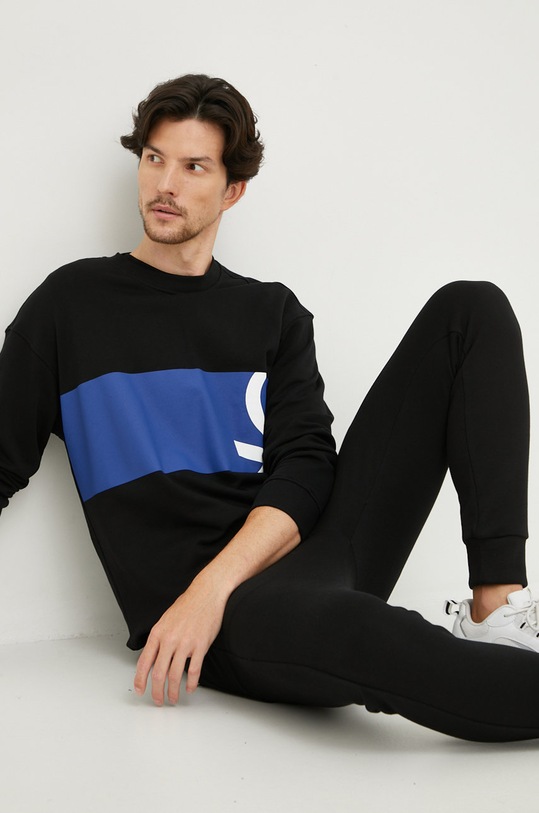 United Colors of Benetton bluza bawełniana 3J68U100F.100 czarny