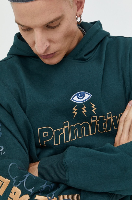Primitive bluza pa322243.grn zielony