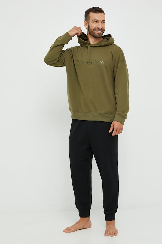 Calvin Klein Underwear bluza piżamowa 000NM2353E.9BYY zielony AW22