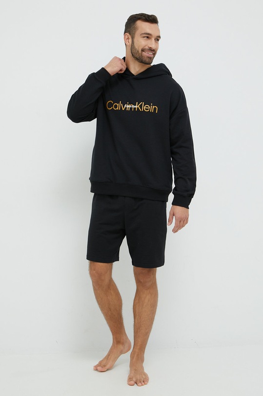 Μπλούζα πιτζάμας Calvin Klein Underwear 000NM2374E.9BYY μαύρο AW22
