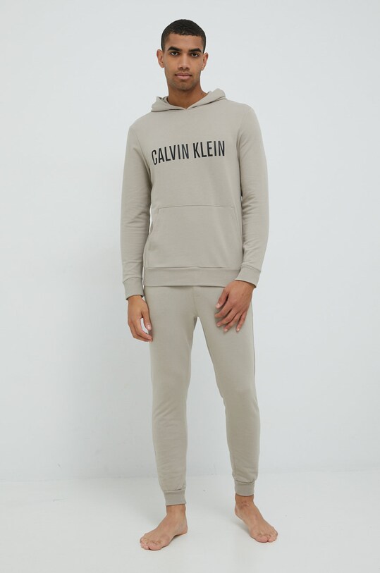 Calvin Klein Underwear bluza piżamowa 000NM1966E.9BYY beżowy AW22