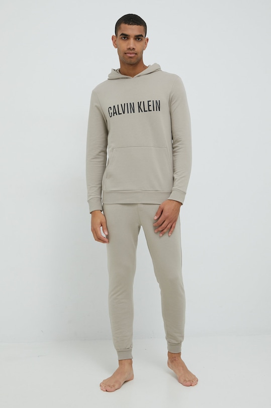 Calvin Klein Underwear bluza pijama 000NM1966E.9BYY bej AW22