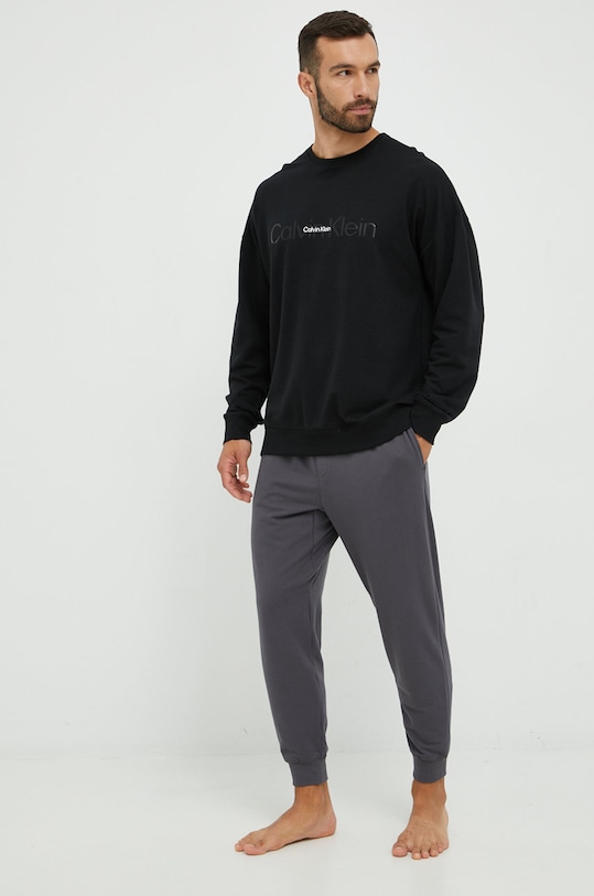 Calvin Klein Underwear bluza piżamowa 000NM2352E.9BYY czarny AW22