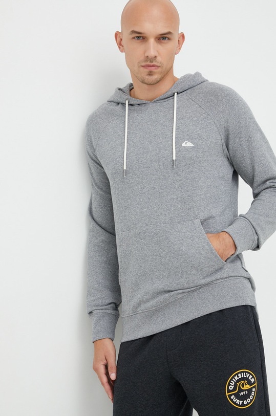 Mikina Quiksilver s kapucí šedá EQYFT04648