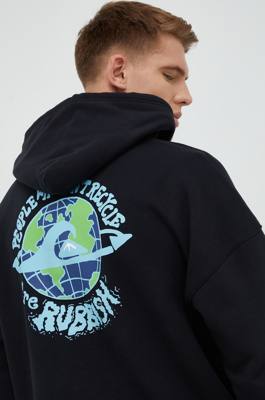 Quiksilver bluza z kapturem czarny EQYFT04692