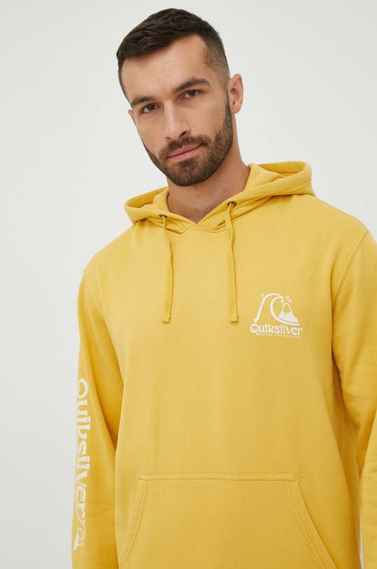 Quiksilver bluza z kapturem żółty EQYFT04670