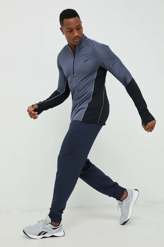 Dukserica za trčanje 4F H4Z22.BLMF011 plava AW22