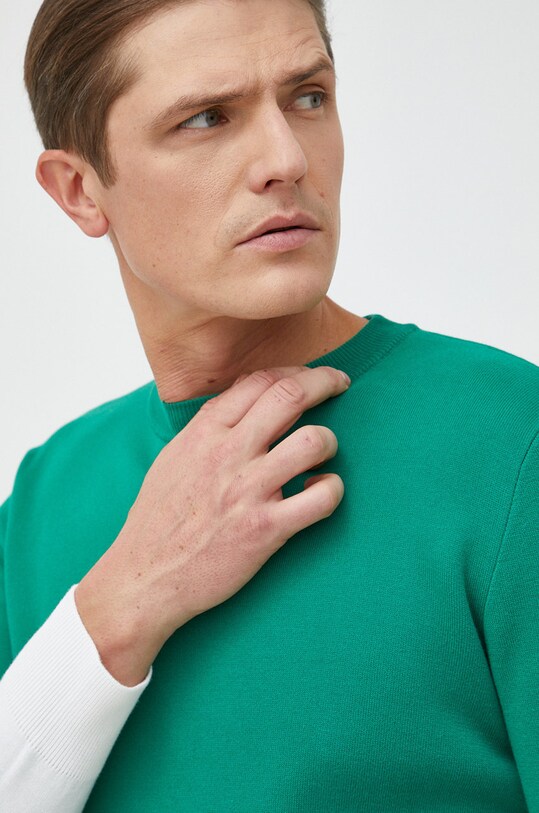 Πουλόβερ United Colors of Benetton πράσινο 1198K1030.901