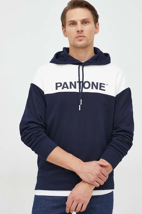 United Colors of Benetton bluza bawełniana x Pantone granatowy 3J68U200M.016
