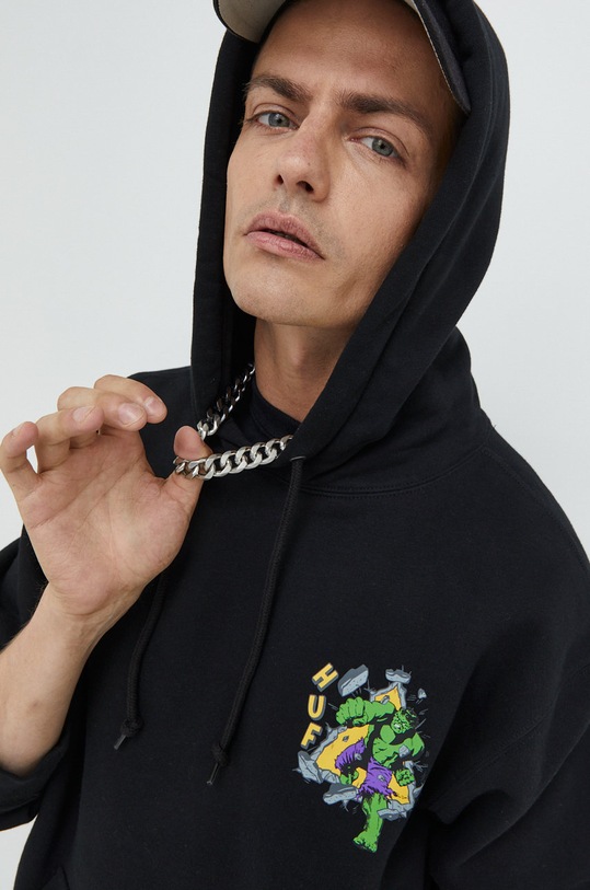 HUF bluza x Marvel Hulk nadruk czarny pf00587