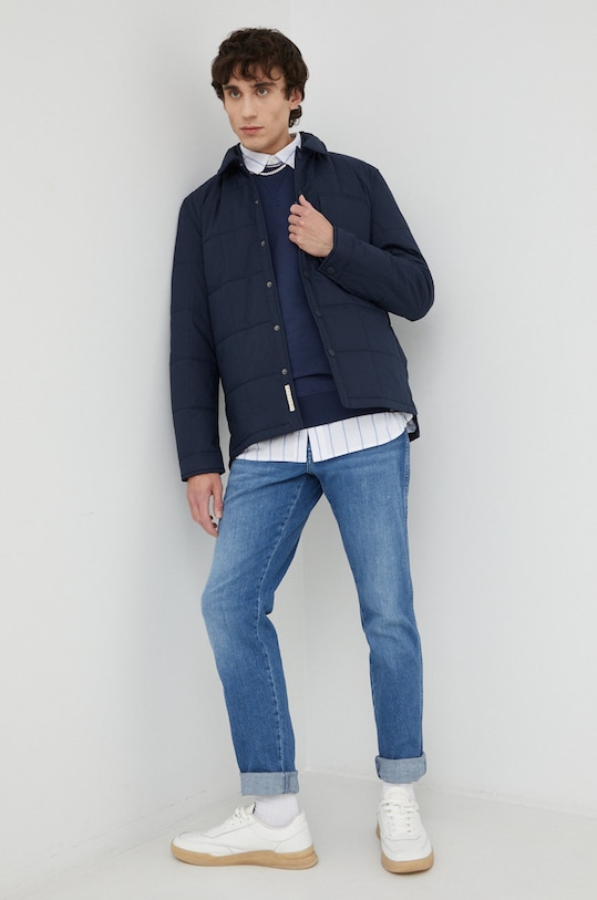 Deus Ex Machina bluza bawełniana DMF228377 granatowy AW22