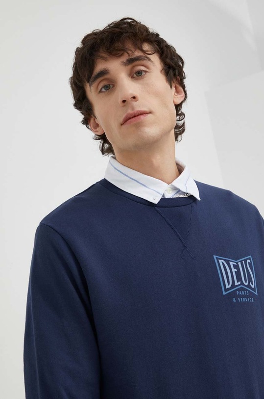 Deus Ex Machina bluza bawełniana granatowy DMF228377