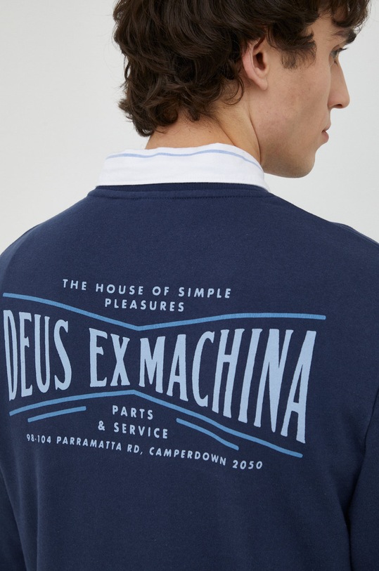 Deus Ex Machina bluza bawełniana DMF228377 granatowy
