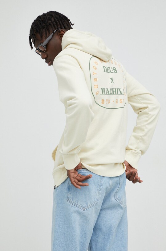 Deus Ex Machina bluza bawełniana nadruk beżowy DMF228426