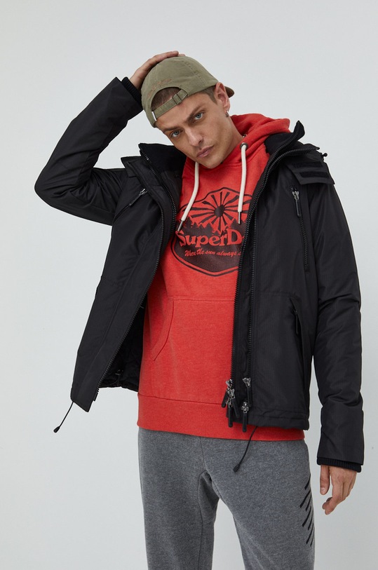 Mikina Superdry M2011958A.5EG červená AW22
