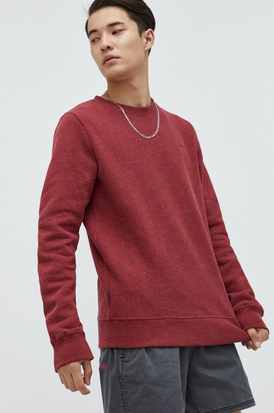 Superdry bluza bez kaptura bordowy M2012397A.5XY