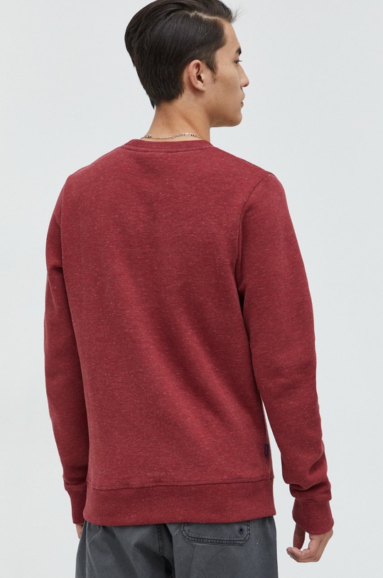 Odzież Superdry bluza M2012397A.5XY bordowy