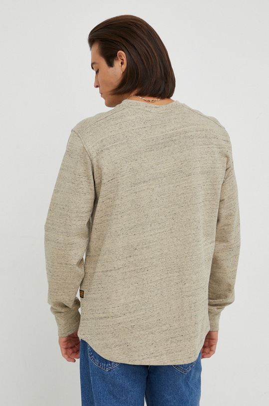 Odzież G-Star bluza bawełniana D18231.C425 beżowy