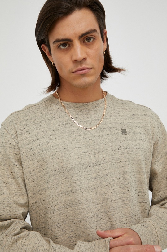 G-Star bluza bawełniana beżowy D18231.C425