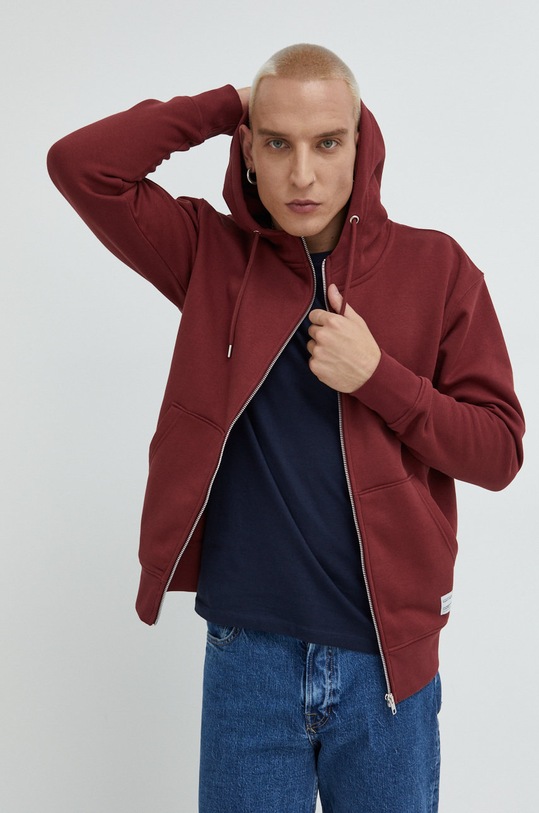Solid bluza z kapturem bordowy 21107421.191525