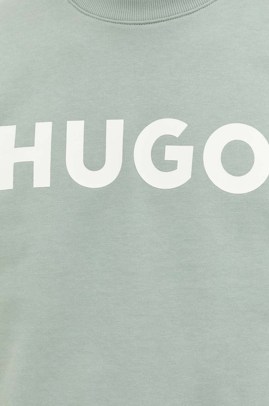 HUGO bluza bawełniana 50477328 zielony