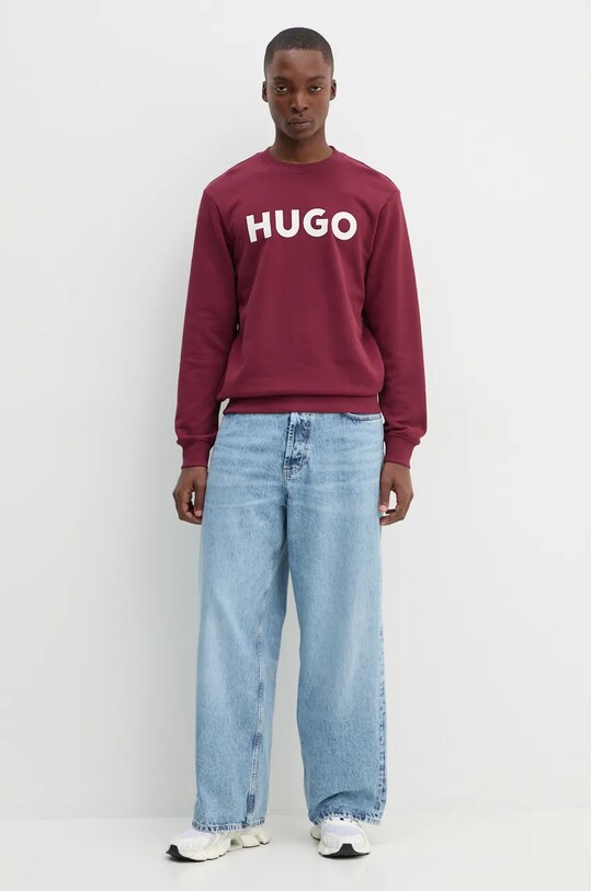 HUGO hanorac de bumbac 50477328 rosu AA00