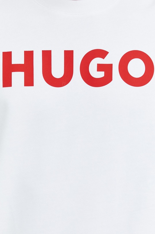 HUGO bluza bawełniana 50477328 biały