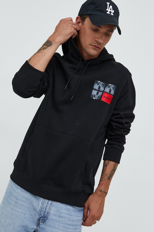 Îmbrăcăminte HUGO hanorac de bumbac 50477613 negru