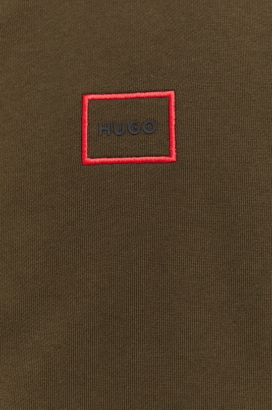 HUGO bluza bawełniana 50481342 zielony