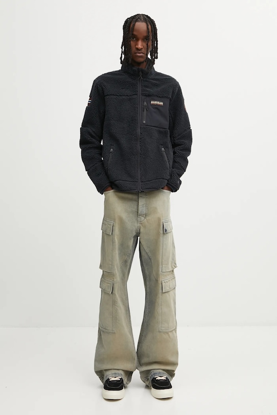 Μπλούζα Napapijri NP0A4GNT0411 μαύρο