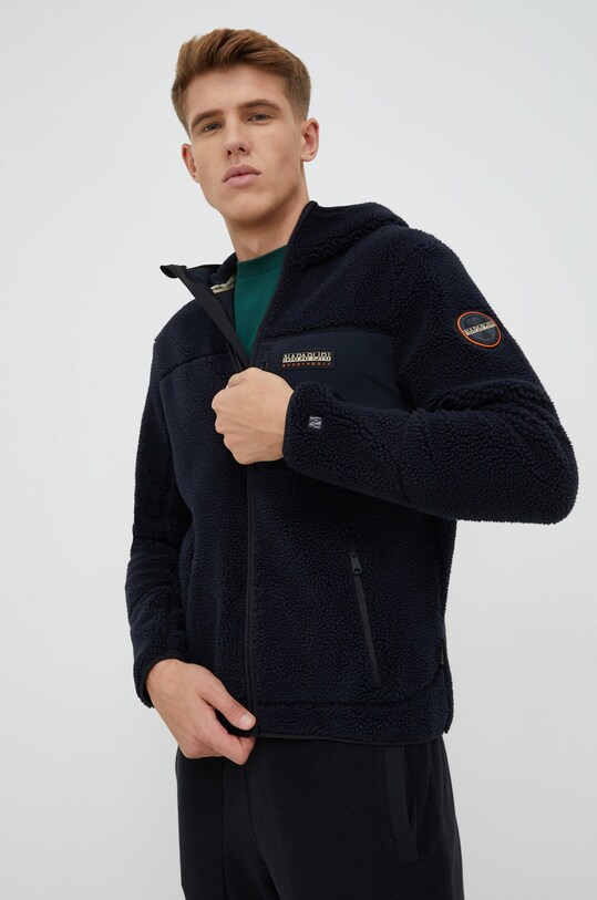 Napapijri bluza aplikacja granatowy NP0A4GNS0411