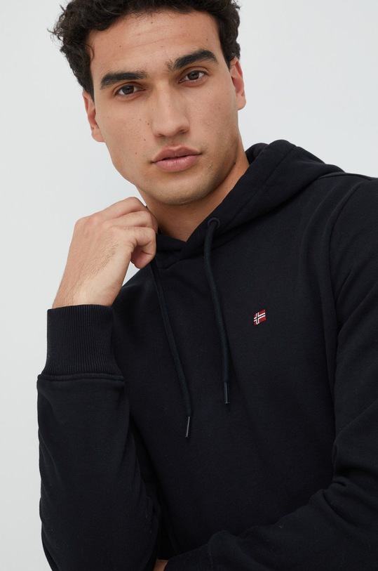 Napapijri bluza z kapturem czarny NP0A4FQV0411