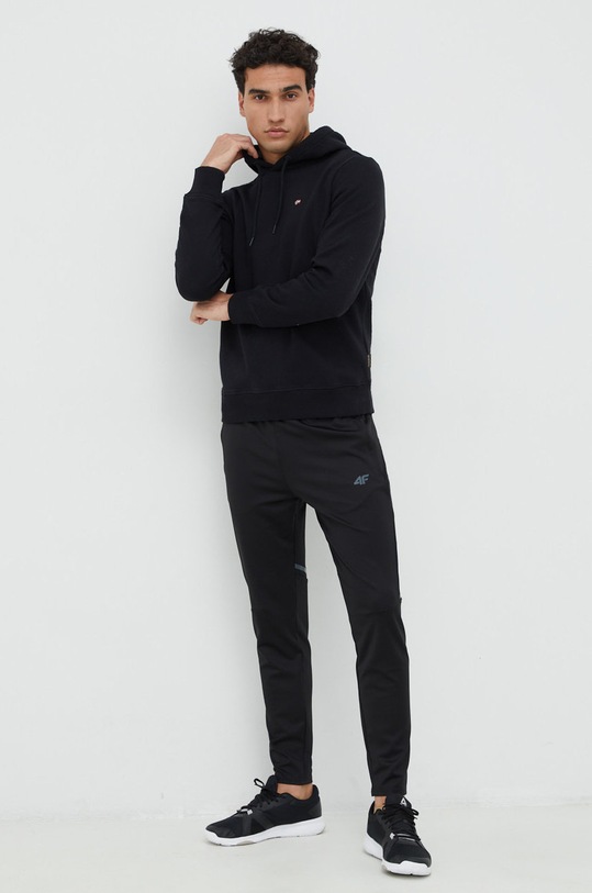 Napapijri bluza NP0A4FQV0411 czarny AW22