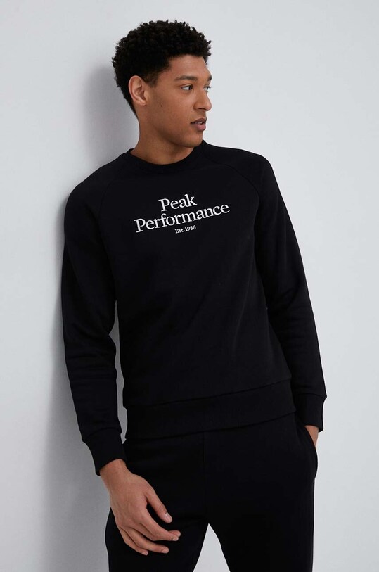 Mikina Peak Performance nášivka černá G77755