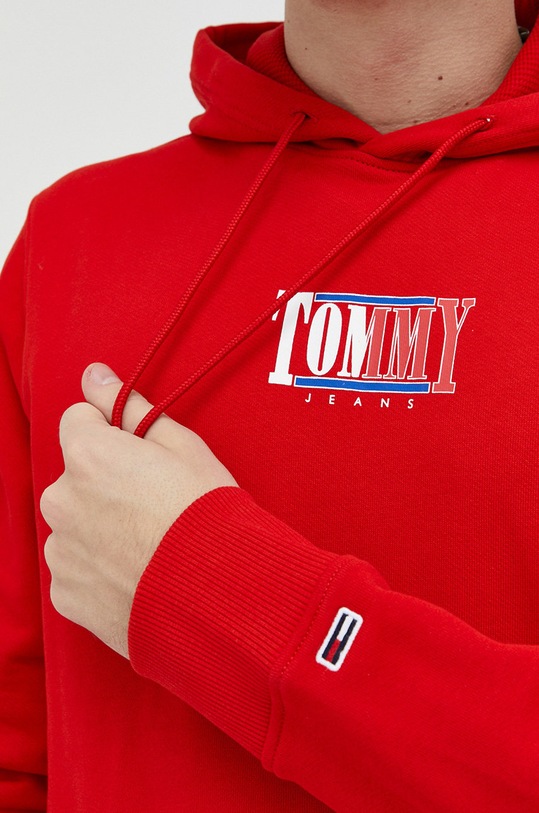 Tommy Jeans bluza bawełniana DM0DM15006.9BYY czerwony