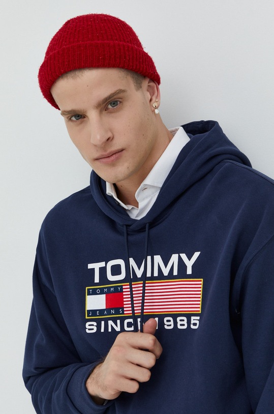 Tommy Jeans bluza bawełniana granatowy DM0DM15009.9BYY
