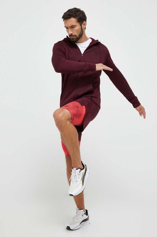 Tepláková mikina Under Armour 1373357 burgundské AW24