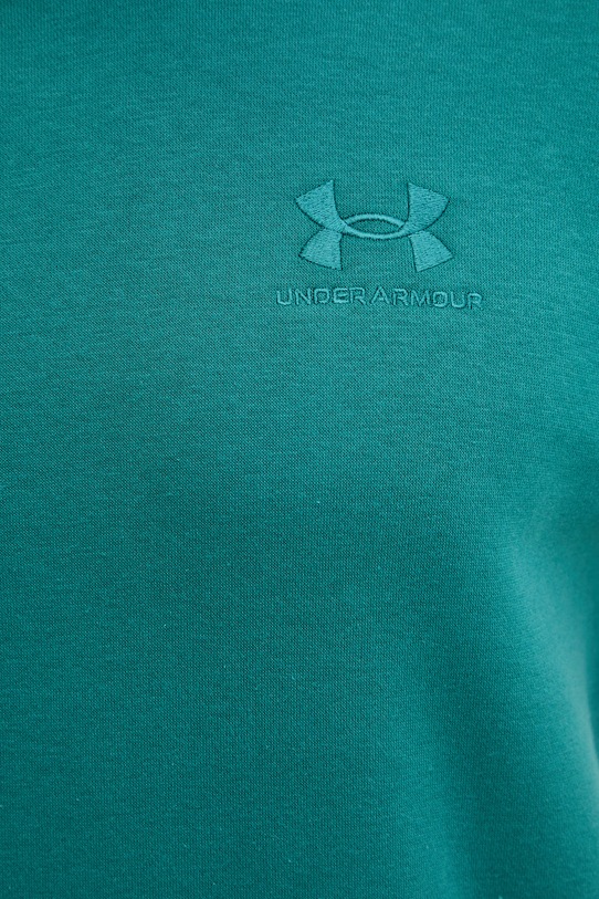 Under Armour bluza z kapturem męska z bawełną Essential Fleece 1373880 zielony