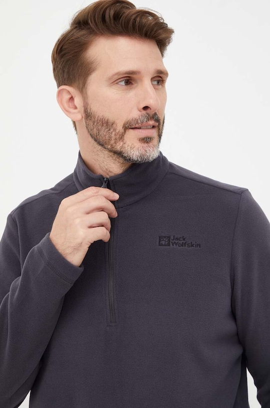 Jack Wolfskin bluza sportowa Taunus bez kaptura szary 1709522