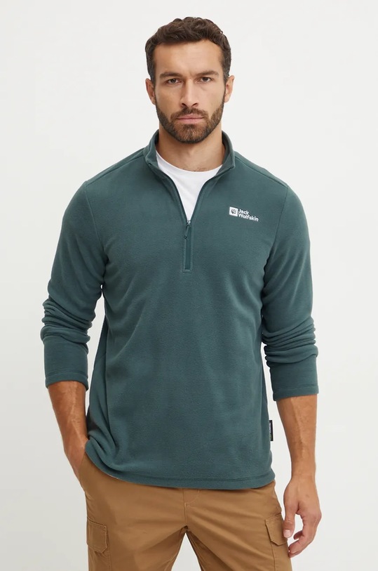 Sportovní mikina Jack Wolfskin Taunus zelená 1709522