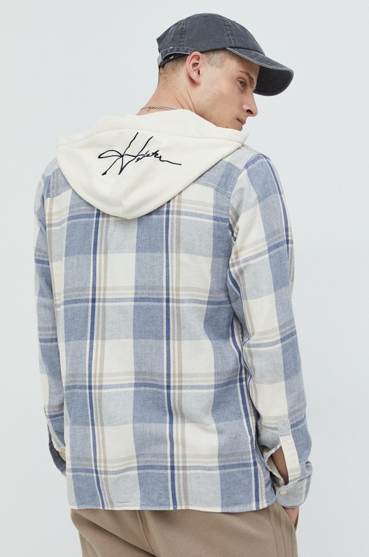 Дрехи Памучна риза Hollister Co. KI325.2304.178 бежов