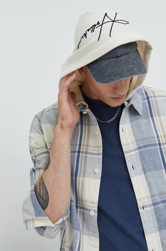 Памучна риза Hollister Co. бежов KI325.2304.178