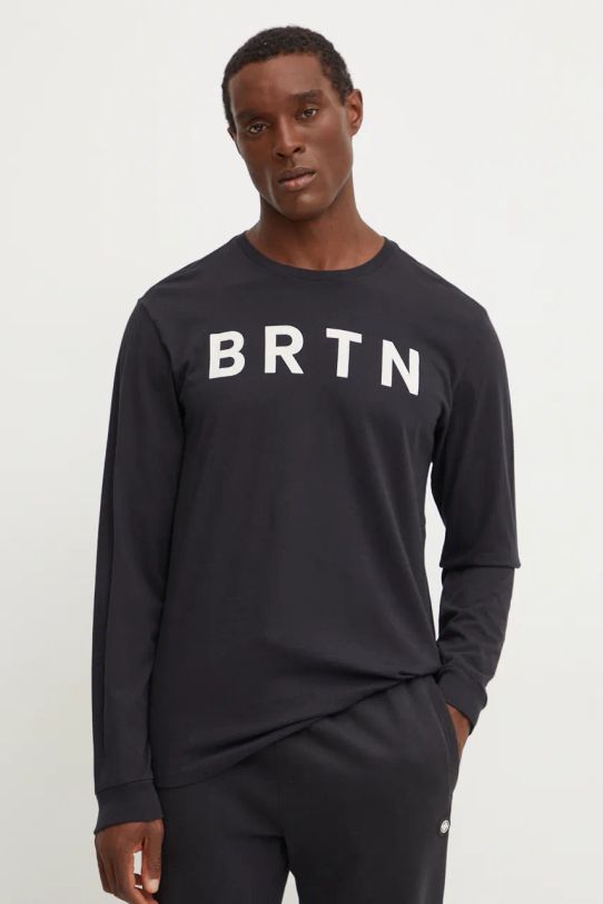 Burton longsleeve bawełniany nadruk czarny 22744100001